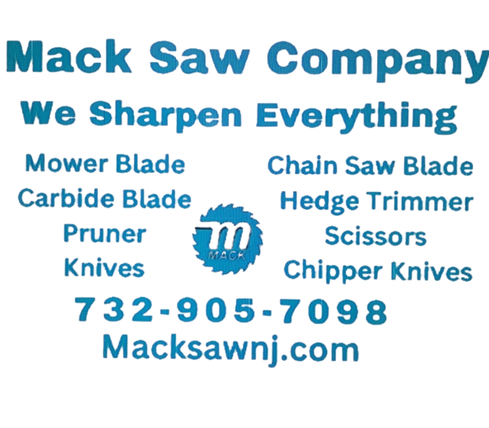 New Mack Saw Sign